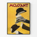Vintage plakat med hatte Mossant 1938