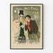 Vintage plakat af Mothu og Doria med impressionistiske scener