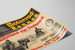 Plakat Vintage Moto-løb Tyskland mod Østrig 1936 — visning af kunstværket