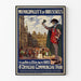 Vintage plakat fra Bruxelles officielle handelsmesse 1923
