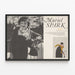 Plakat Muriel Spark - Store forfattere i Time Reading-programmet — indrammet kunstværk på væggen
