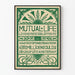 Vintage plakat Mutual Life Lijfrente Amsterdam 1898