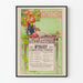 Vintage plakat til vægdekoration - Kunst- og industrikursus 1912