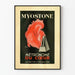 Vintage plakat Myostone vægdekoration hjerte og metronom