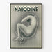 Vintage kunstplakat Naïodine smerter