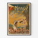Vintage plakat for den Internationale Østfranske Udstilling i Nancy 1909