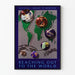 Plakat Vægdekoration Nationalbiblioteket for Medicin - Rækker ud til verden