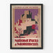 Plakat over Pueblos i det sydvestlige USA - Vintage vægdekoration Nationalpark
