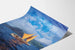 Plakat Traditionelt Polynesisk Båd på Oceanet