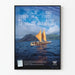 Plakat Traditionelt Polynesisk Båd på Oceanet