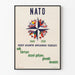Vintage vægdekoration til 10-års fødselsdagen for NATO - Poster