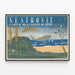 Plakat vintage Nestrovit ABCD for barnets sundhed — indrammet kunstværk på væggen