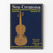Neu-Cremona plakat - Vintage musikinstrument og vægdekoration
