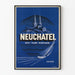 Vintage plakat Neuchâtel - Golf, Strand, Bjerg i Schweiz