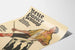 Vintage plakat Neue Basler Zeitung - Illustration af en trommeslager