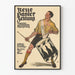 Vintage plakat Neue Basler Zeitung - Illustration af en trommeslager