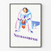 Dekorativ plakat Neurasthenia - Illustration af Melankolsk Pierrot