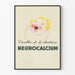 Vintage plakat Neurocalcium tandfrembrud hos baby