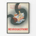 Vintage plakat Neurogastrine - Retro sundheds vægdekoration