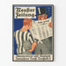Vintage plakat Neuser Zeitung vægdekoration retro