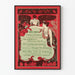 Vintage plakat New Books til vægdekoration med litterært tema