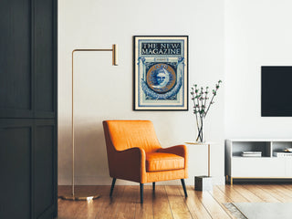 Vintage dekorativ plakat The New Magazine januar