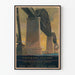 Vintage plakat af Pont Alfred H. Smith ved Hudson-floden - New York Central Lines