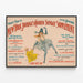 Plakat Vintage New York Journal Farvet Søndagsbilag — indrammet kunstværk på væggen