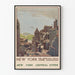 Vintage plakat af New York Upper Bay fra Lower Manhattan