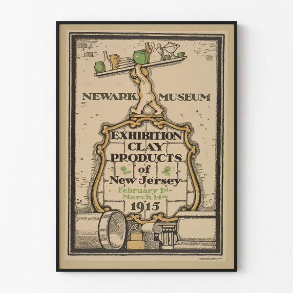Udstillingsplakat Newark Museum - Jordprodukter fra New Jersey 1915