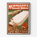 Vintage plakat af Newmanns berømte roadshow