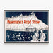 Plakat Vintage Newmann's Road Show - Retro vægdekoration — indrammet kunstværk på væggen