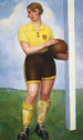 La Footballeuse blonde - Ángel Zárraga — visning af kunstværket