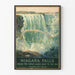 Vintage plakat af Niagara Falls til vægdekoration