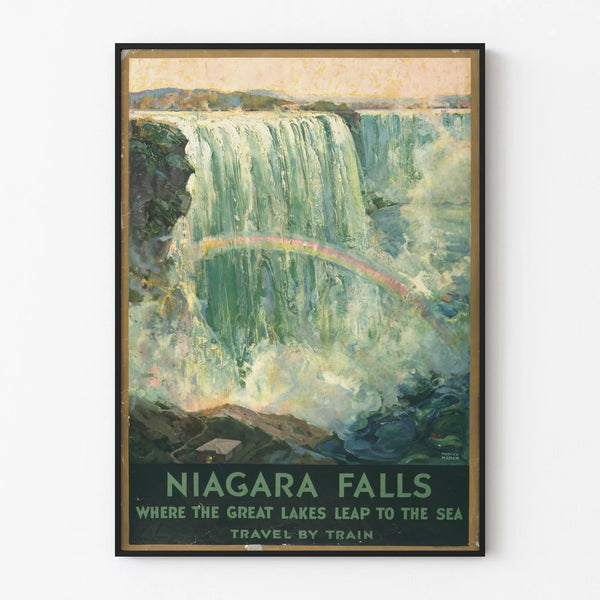 Vintage plakat af Niagara Falls til vægdekoration