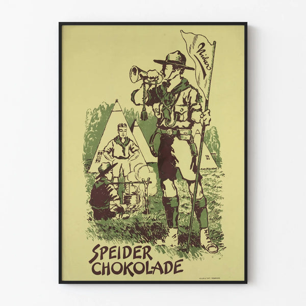 Vintage plakat Nidar Speider Chokolade vægdekoration