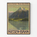 Vintage plakat Niesen-Bahn bjerg Berner Oberland