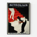 Vintage plakat Nitroliam - Plakat med reklame for kunst deco-maling