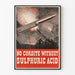 Vintage militærplakat « No Cordite Without Sulphuric Acid »