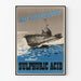 Vintage plakat af ubåd torpedo og svovlsyre