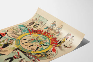 Vintage plakat Nobless Disly Excentriske dansere