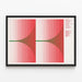 Plakat Serie Koncert Noonhour - Geometrisk minimalistisk design — indrammet kunstværk på væggen