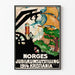 Vintage plakat udstilling Norge 1914 Kristiania