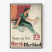 Vintage plakat Norsk Ukeblad forelæsningsmagasin