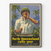 Vintage dekorativ plakat Nord Queensland ferie