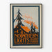 Dekorativ plakat Nordlys - Vintage naturstil