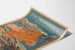 Vintage dekorativ plakat Norge i september