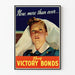 Vintage plakat for rekruttering Bonds Sejr