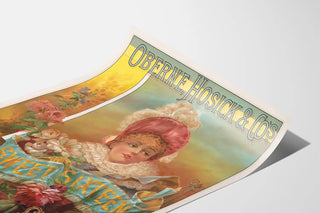 Vintage plakat sæbe Sweet Sixteen Oberne Hosick & Co