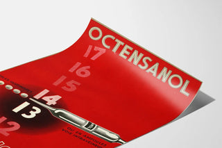 Vintage plakat Octensanol blodtryksmåler vægdekoration